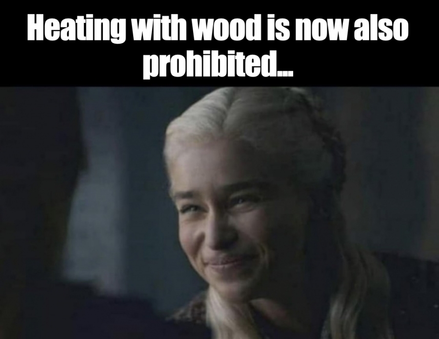 Wood burners in effect banned in new and