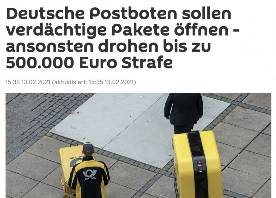 BabylonDecoded.com - Deutsche Postboten sollen verdächtige Pakete